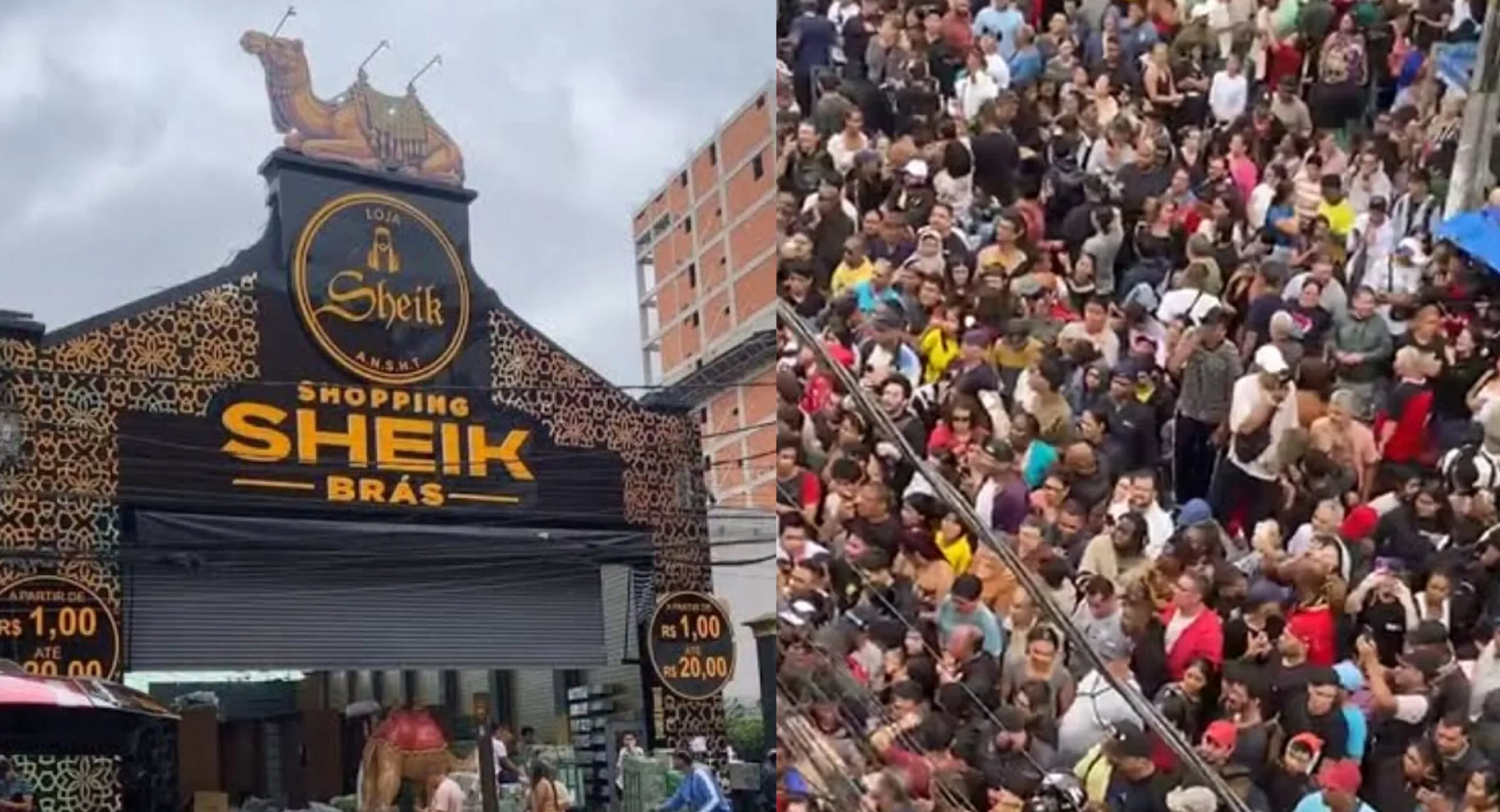 Tumulto marca inauguração de loja no Brás